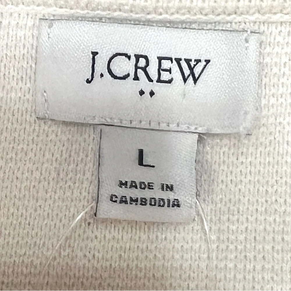J. Crew Factory Schoolboy Sweater Blazer Ivory Single Button Women’s Large - Picture 10 of 10